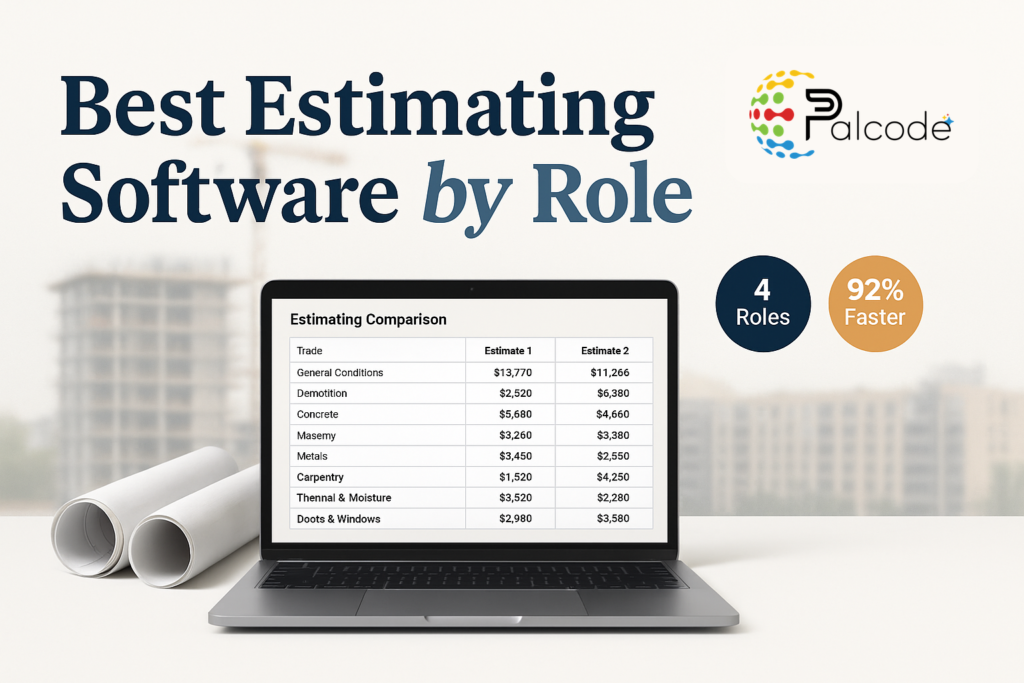 What Is the Best Construction Estimating Software? It Depends on Your Role.